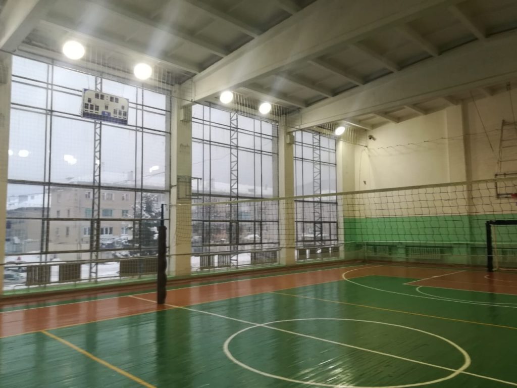 Во дворце спорта г. Аши капитально отремонтирована система освещения